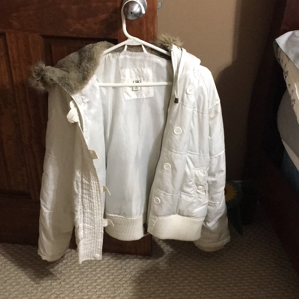Cute short puffer coat